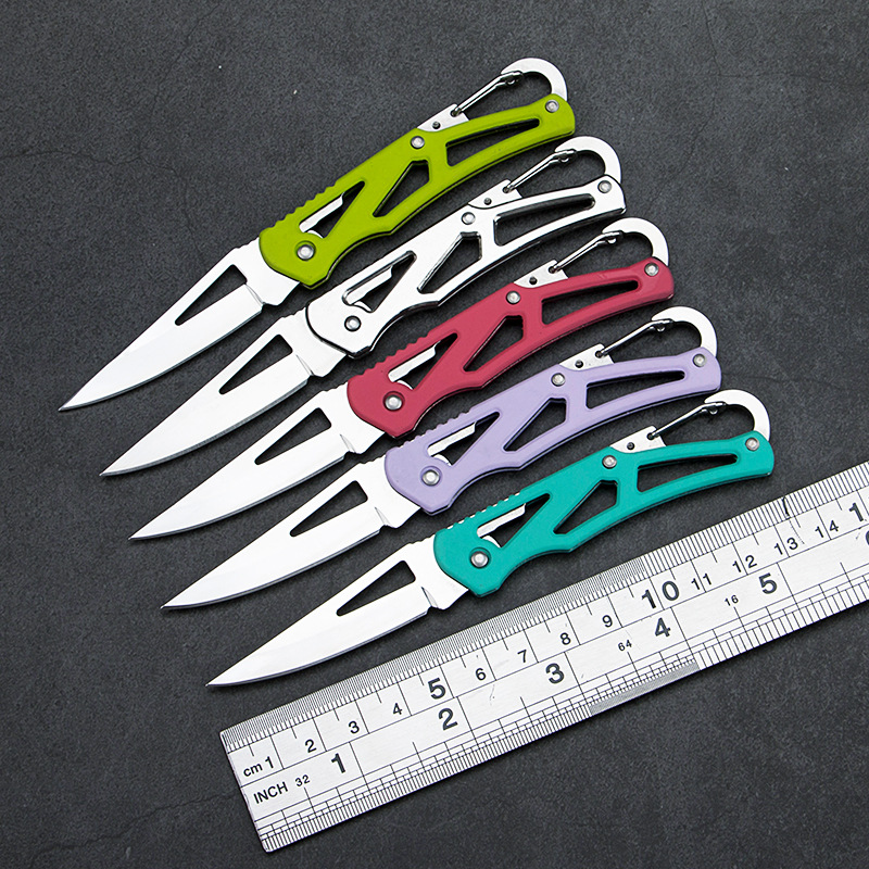 

Free Shipping Promotion Folding Pocket Knife Mini Portable Stainless Steel Camping Knife EDC Key Chain Knife Cheap Gift Knifes