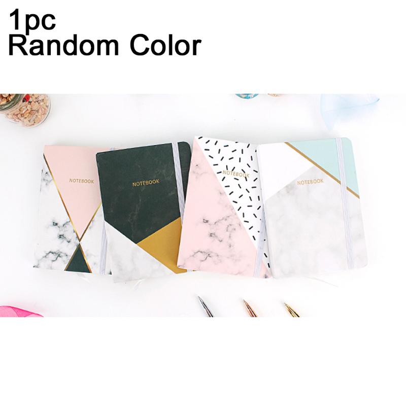 

School Office Stationery Planner Notebook Marble Organizer Schedule Portable Journals