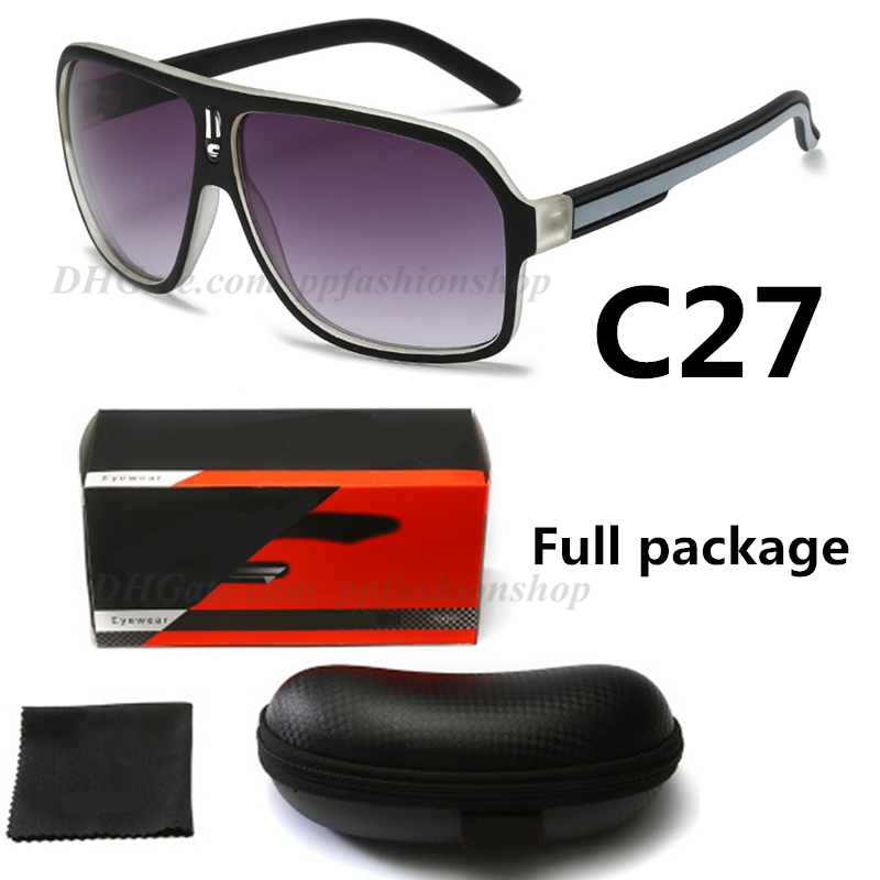 

MOQ=5 new 27 fashion brand sunglasses CAR27 men driving UV400 Unpolarized sunglasses 5 colors 61mm Full package