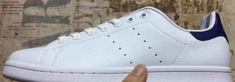 

Women And Men Classic White Shoes Fashion Smith Sneakers Casual Shoes Leather Sport Flats Shoe, White/black