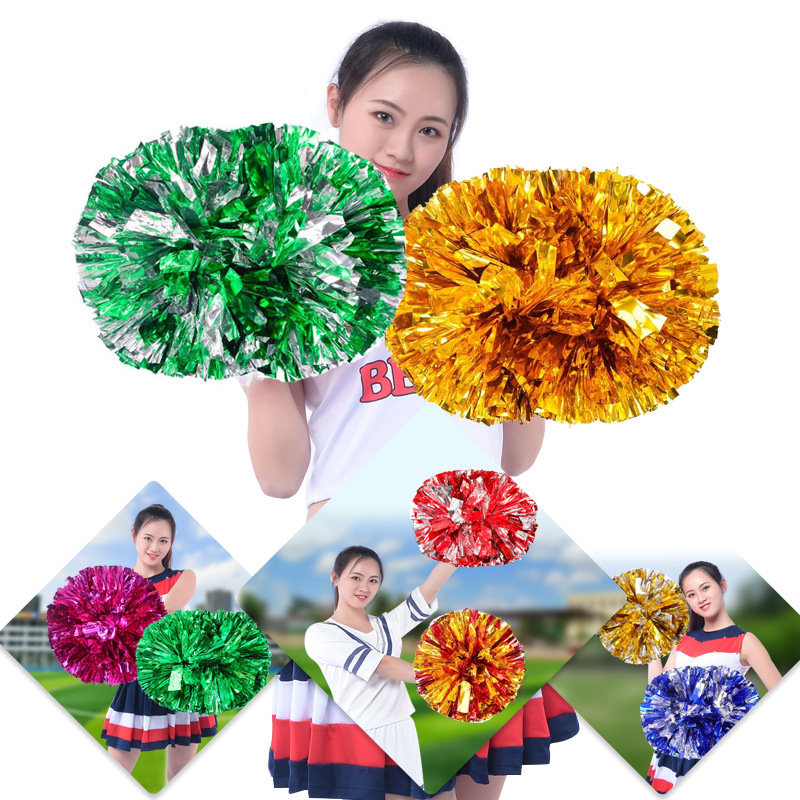 UK/_ HAND FLOWER POM POMS CHEERLEADER CHEERLEADING CHEER DANCE FOOTBALL CLUB DECO