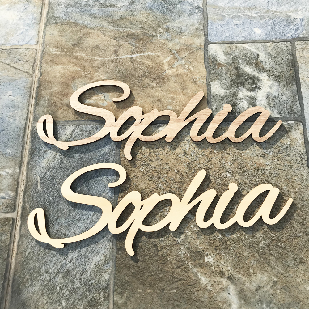 baby name wooden letters