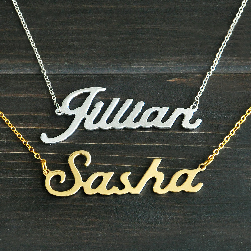 

Any Personalized Name Necklace Alloy Pendant Alison Font Fascinating Pendant Custom Name Necklace Personalized Necklace T190702