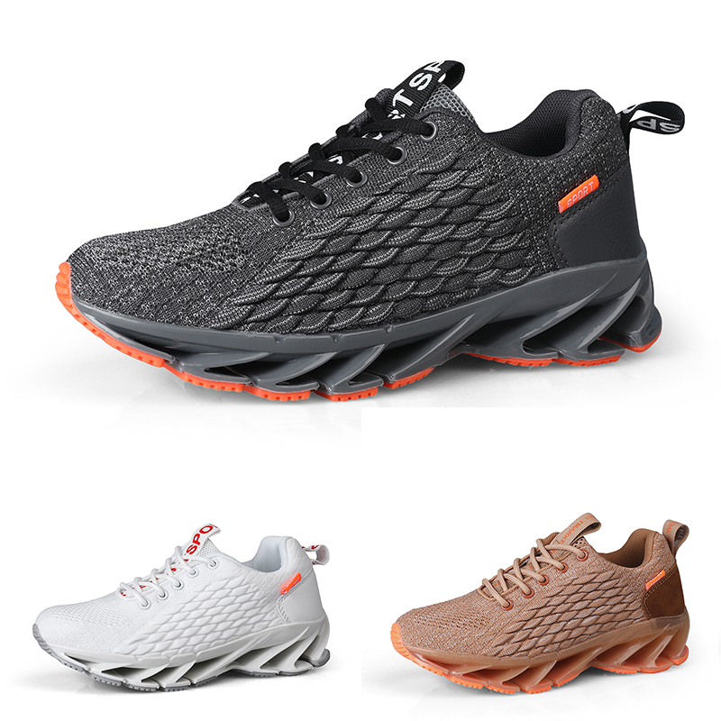 

HOT white black Gray brown cushion TYPE8 lace young MEN women boy lgirl Running Shoes Fluorescence low cut Designer trainers Sports Sneaker, Color#4