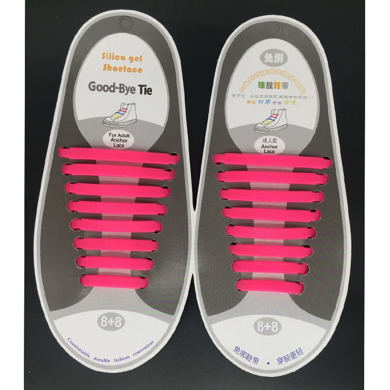 Facile dentelle sans cravate élastique silicone Slip On Baskets Lacets 20 Pièce-Bleu