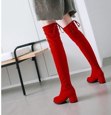 Nouvelle arrivée Vente chaude Promotions Super Fashion Influx Sexy Tube Plus Velvet Trend Sude Sude Slim Tide Slim Taide Grand Taille Bottes Over