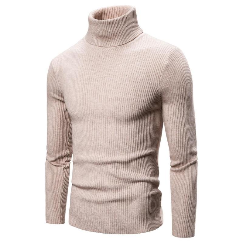 

Causal Sweater Autumn Winter Pullover Knitted Men Sweaters, Khaki