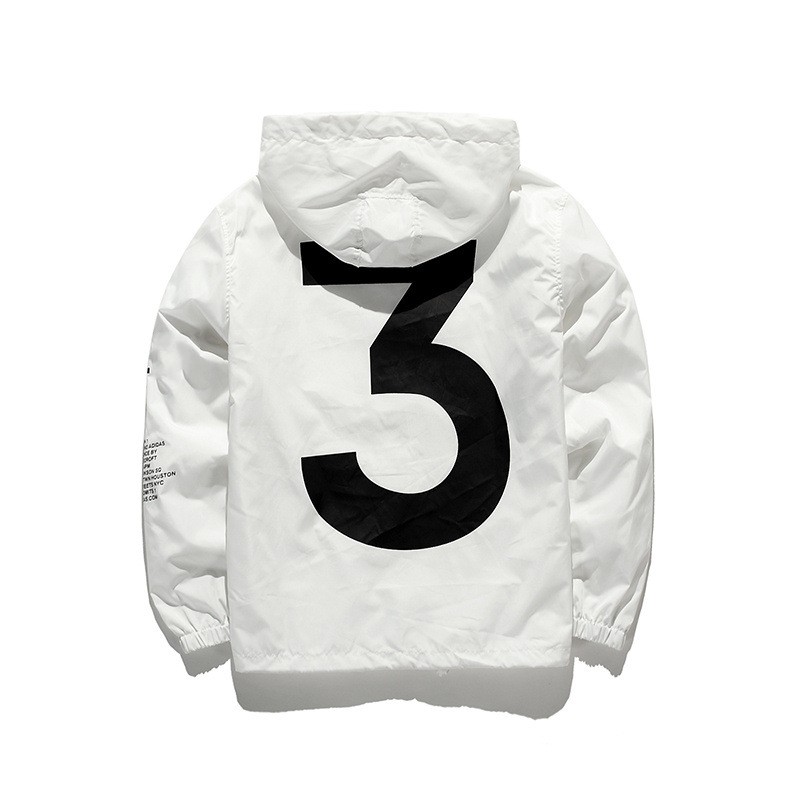

mens Jacket Hip Hop Windbreaker fashion jackets Men Women Streetwear Outerwear Coat Hip Hop Jackets high quality JK001, White