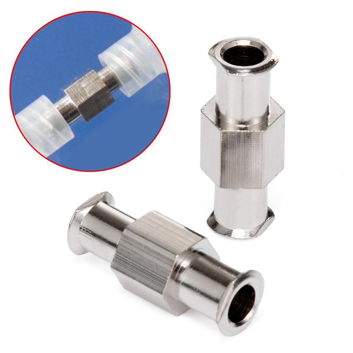 Luer Lock Adapter Coupler Nickel Plated Brass L 9Z Luer Lock Fitting