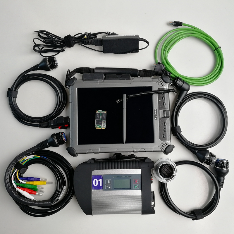 Auto diagnostisch gereedschap gebruikt Xplore IX104 Tablet I7CPU 4G MB Star C4 Compact SD Connect C4 480 GB MINI SSD met V12.2022 Software