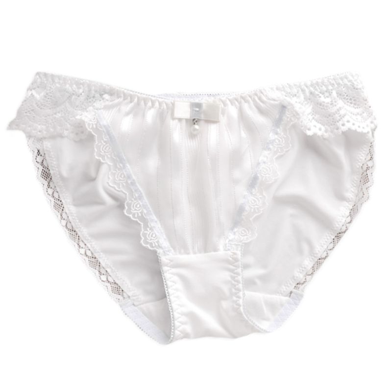 

Milk Fiber Low Rise Panties Sweet Bowknot Pearl Drop Lolita Briefs Underwear Princess Floral Lace Ruffles Patchwork Lingerie, Pink