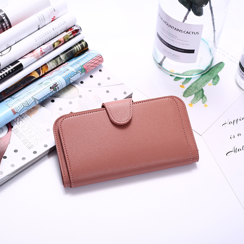 

Women's long wallet multi-color zipper card wallet multi-function change mobile phone bag fashion ladies clutch bag, Blue