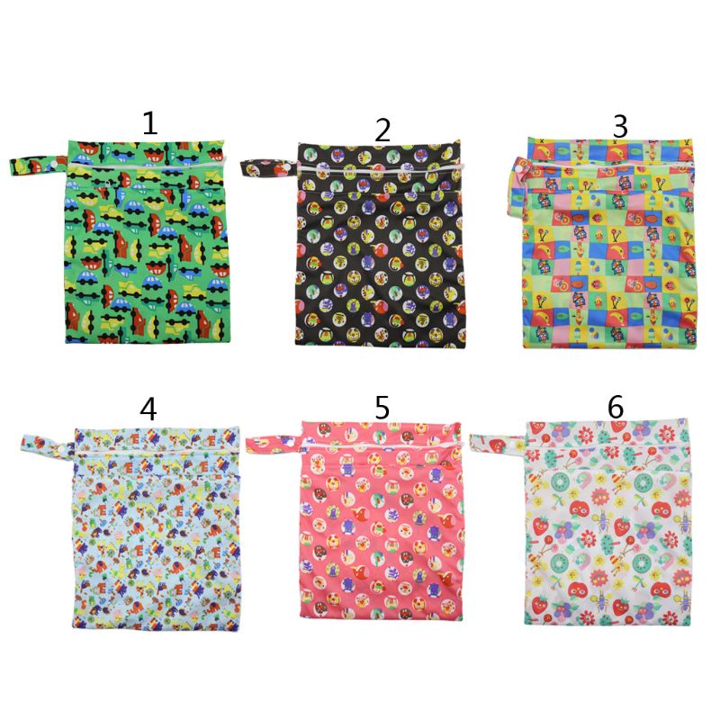 

Drop Ship. Wet Dry Cloth Diaper Bags Hanging Diaper Organizer with Two Zippered Pockets