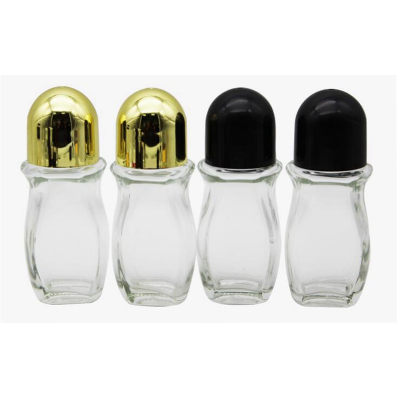 

30ml 50ml Clear Glass Essential oil Roller Bottle With Glass Roller Ball For Perfume Aromatherapy Roll On Bottle HHA-278
