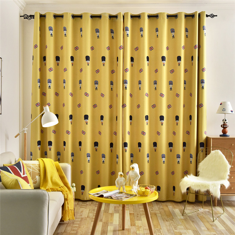 2019 Soldier Printed Kids Blackout Curtains For Boys Bedroom Jarl