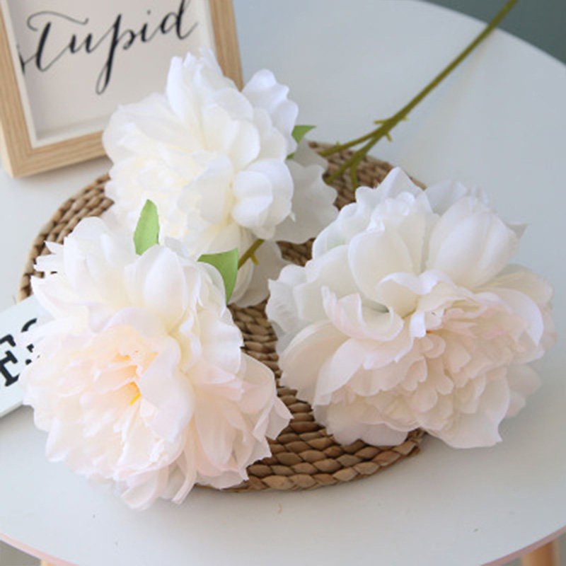 

Artificial Flowers Peony Wedding Bouquet Flowers Bouquet For Bridal Home Flower Arrangement 10 Pieces, Color2