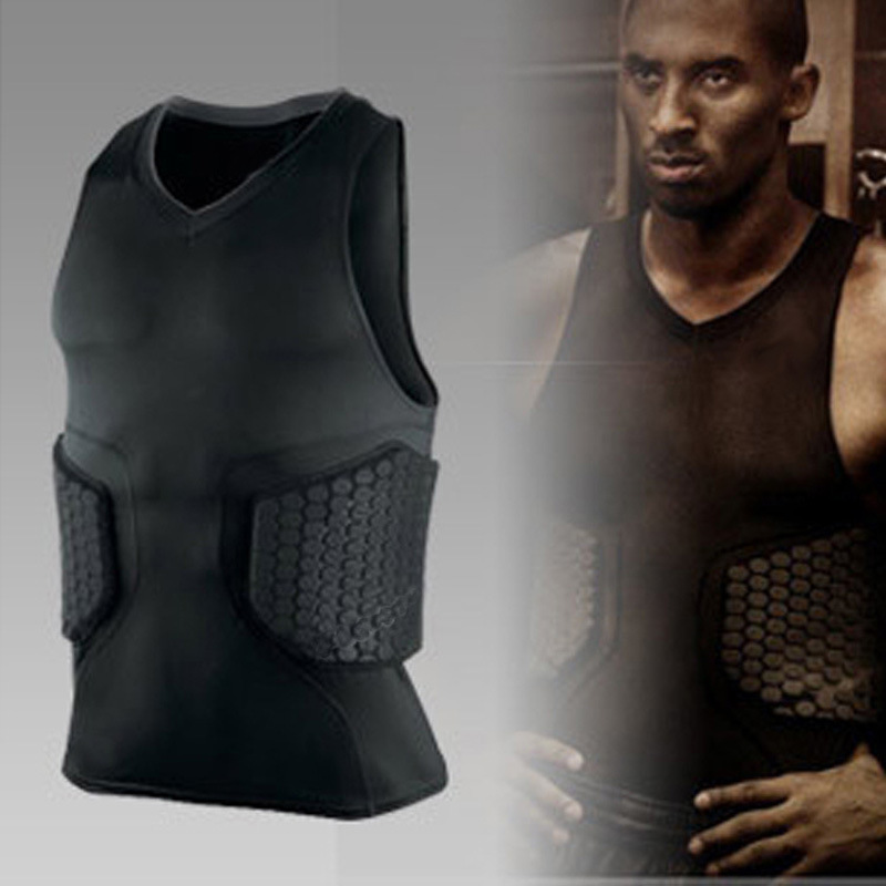 

Sports pro anti-collision honeycomb tight fitness clothing quick-drying anti-collision basketball tight training vest Roller-skating Rugby, A wet tissue