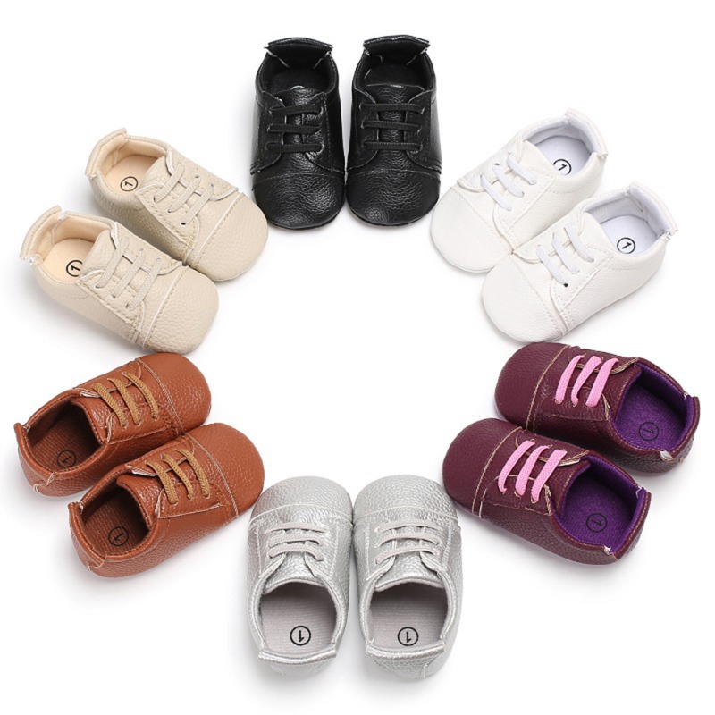 

Toddler Girls Boy First Walkers Infant Kid Shoes Cute Solid Soft Soles Crib Shoes Footwear Newborns Baby Sneakers, Black