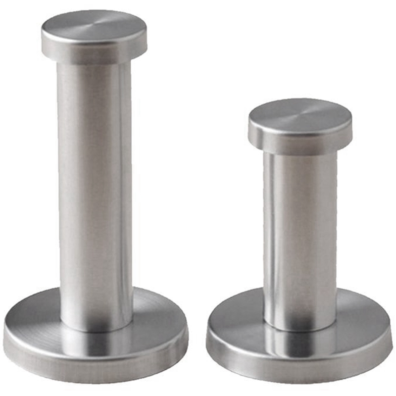 

10 Pcs Stainless Steel Smooth Cylindrical Wall Hanger Wall Hook Heavy Duty Stable Mount For Kitchen Bathroom Closets