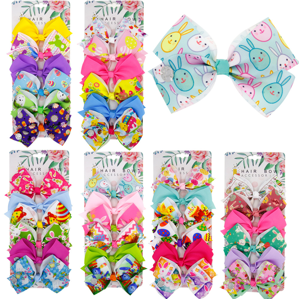Leisure 4 X Cartoon BB Head Barrettes Hair Clip for Baby Girls Random Pattern SP