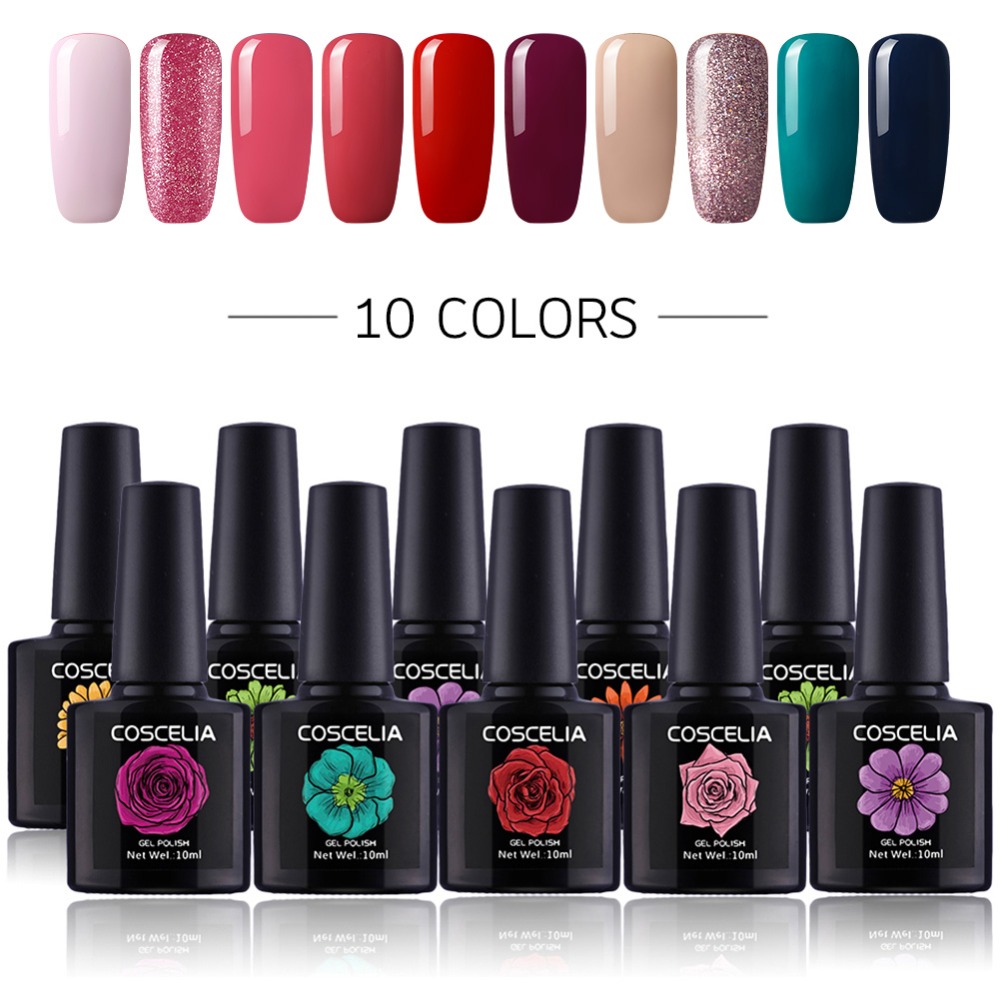 

10/20pcs 10ml UV LED Gel Nail Polish Design Manicure Painting For Choose UV Gel Varnish Manicure Set DIY Nail Art Tools