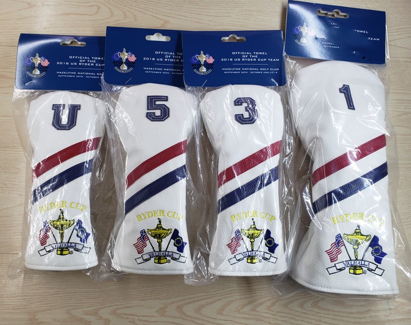 

New Golf Hybrid Driver Fairway Wood Headcover Ryder Cup White High Quality For Golf Head Cover One Piece Free Shipping