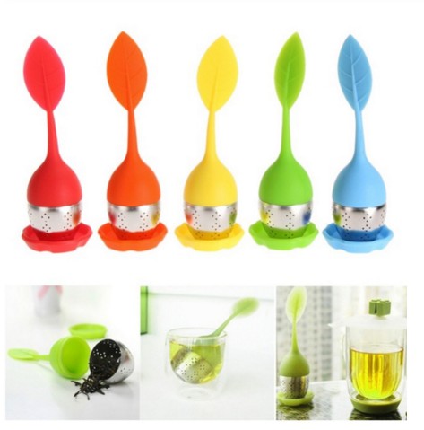 

Tea Infuser Stainless Steel Cute Tea Ball Sweet Leaf Tea Strainer for Brewing Device Herbal Spice Filter Kitchen Tools