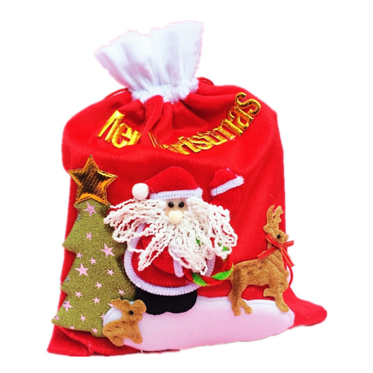 

Santa Claus Merry Christmas Gift Bags Big Candy Gift Bag Christmas Tree Elk XMAS Decor Holiday New Year's Home Party Supplies