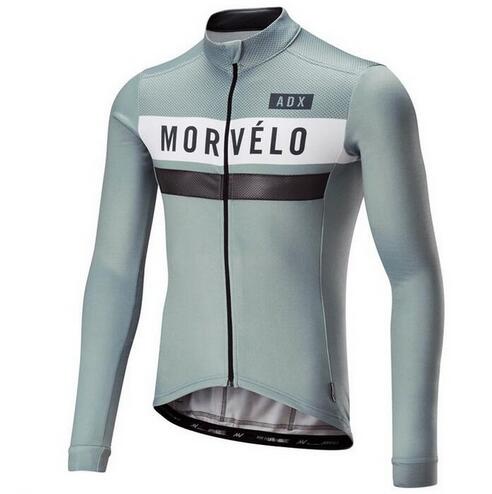 2018 retro Morvelo Men's Cycling Jersey Long Sleeve Jersey Roap Ciclismo Cycling Clothes bike Bicycle Cycle Clothing-image-539779888