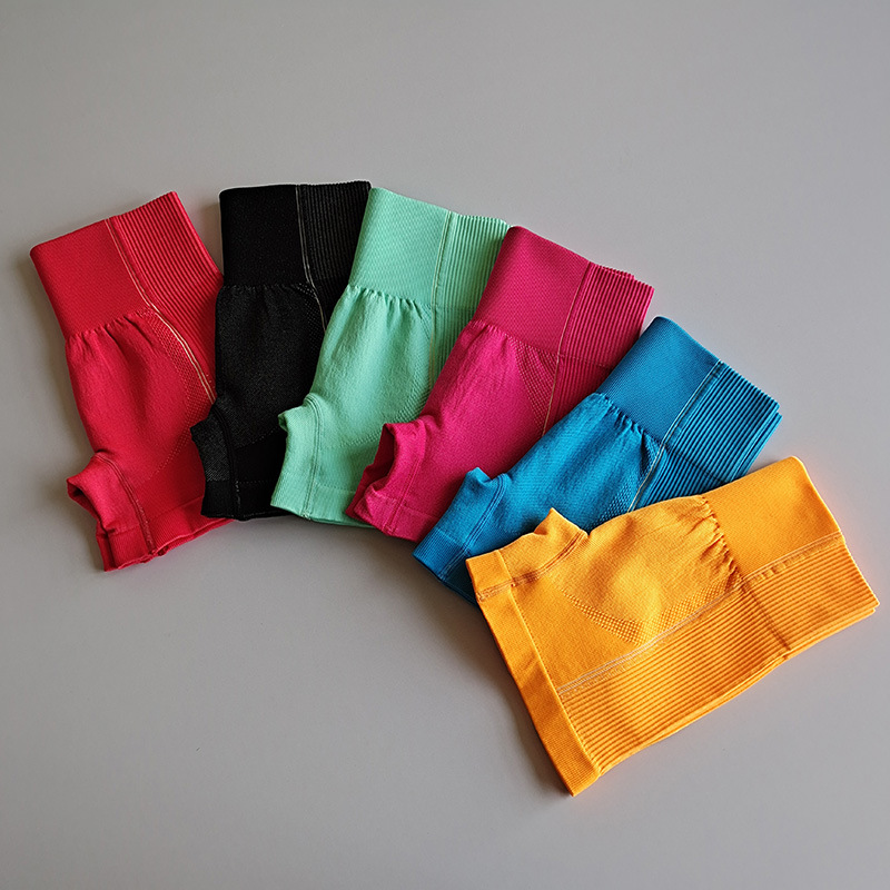 

Seamless Yoga Shorts Summer Pants Women Sports Shorts Fitness Clothes Quick-drying Running Sport High-elastic Fitness Yoga Short, Black