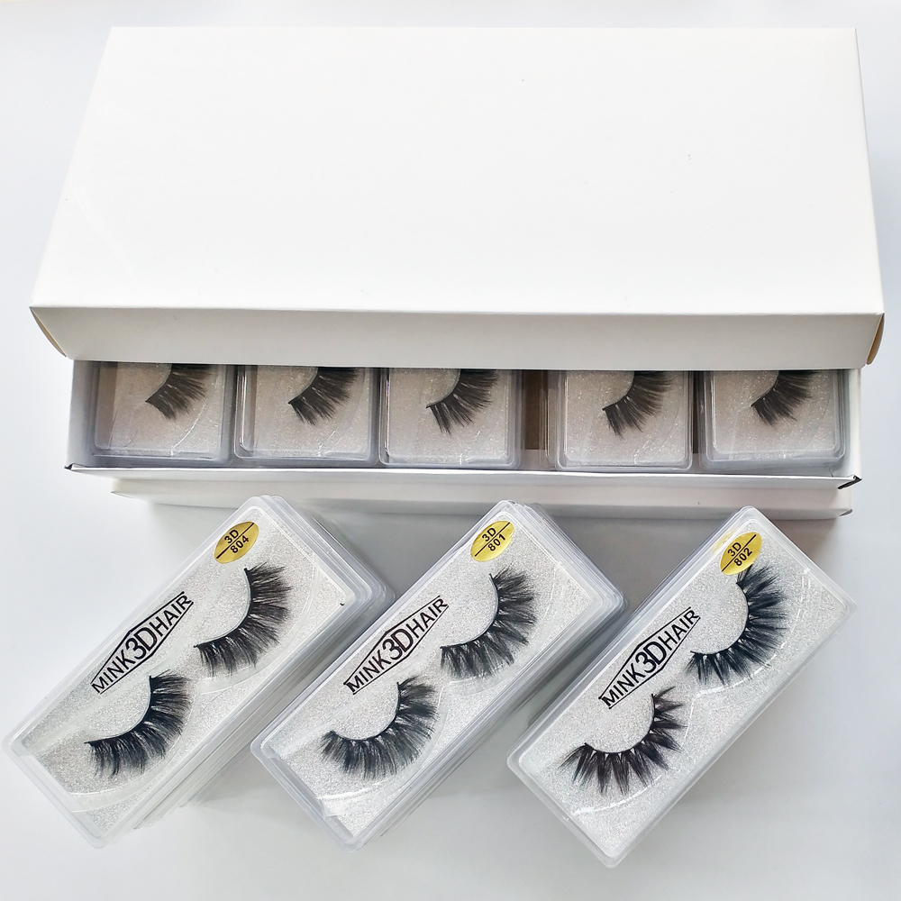 3D Mink Eyelashes Eye makeup Mink False lashes Soft Natural Thick Fake Eyelashes 3D Eye Lashes Extension Beauty Tools-image-505172773