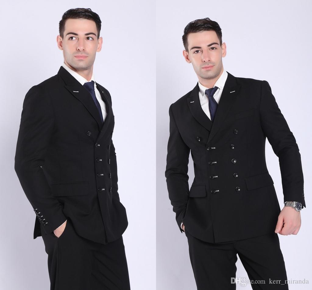 

2020 Fashion New Design Double Breasted Navy Men's Professional Business Suits Two Pieces Bridegroom Wedding Men Suits (Blazer+Pant), Gray