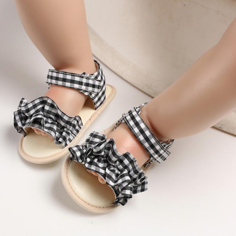 

2020 Children Summer Clogs Newborn Infant Baby Girl Princess Floral Sandals Walking Shoes Baby Shoes Toddler, Black