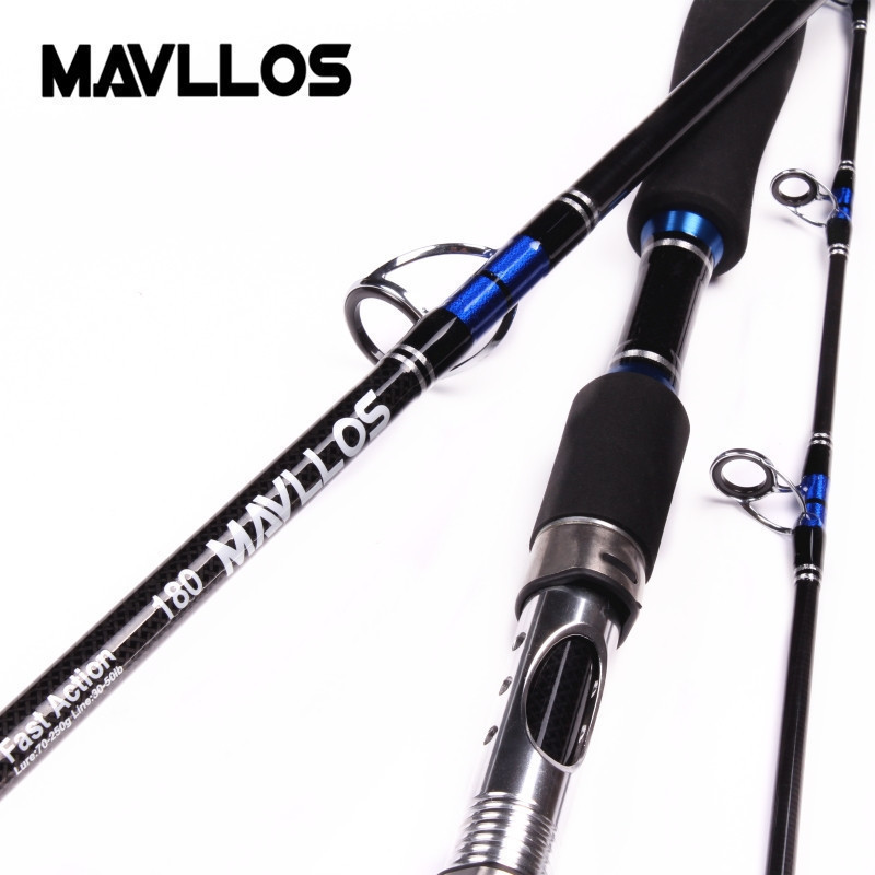 

Japan Guide Lure Weight 70-250g Sea Boat Jigging Fishing Rod 2.1M 3 Sections Carbon Fiber Saltwater Spinning Fishing Rod