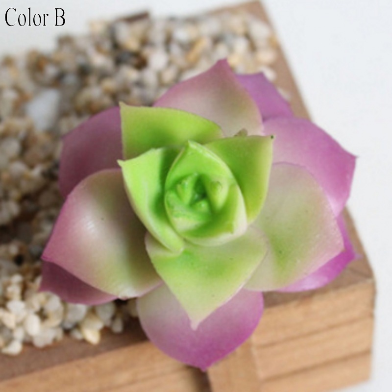 

Purple Flocking Artificial Succulent Plants Home Garden Decoration Accessories Fake Plants DIY Wedding Flower Wall Grass Carpet