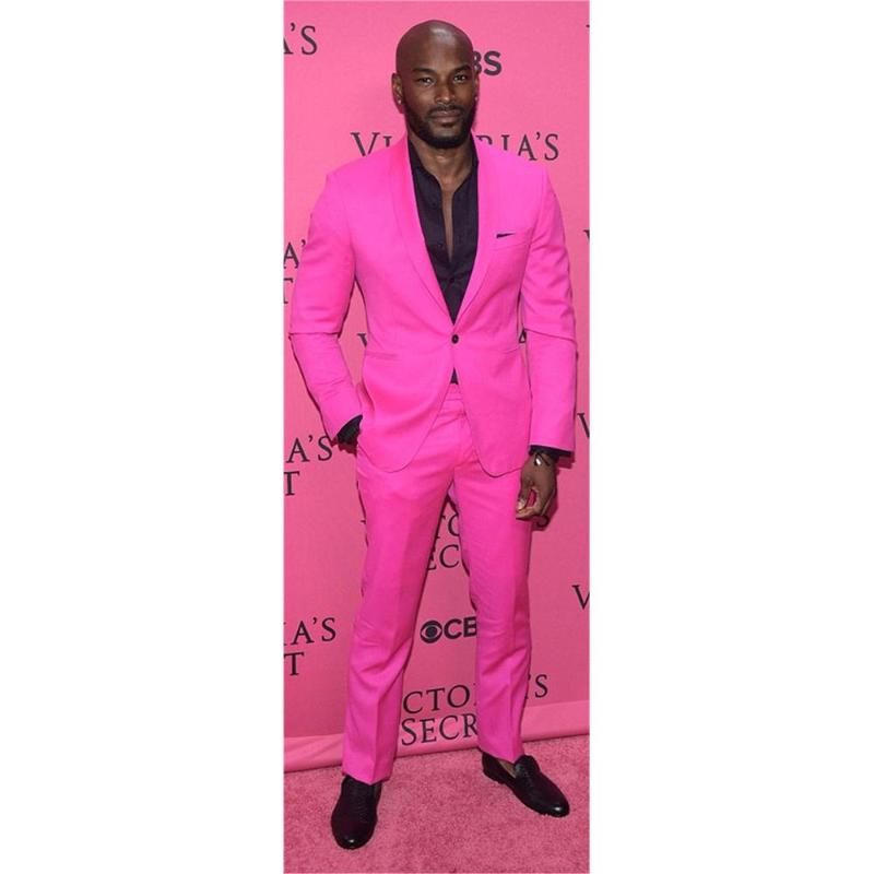 

Men Suits Custom Made Shawl Lapel Best Man Pink Groom Tuxedos Wedding/prom 2 Pieces ( Jacket+Pants+Tie ) E236, Same the picture