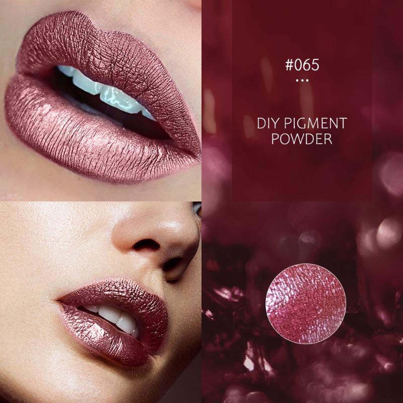 

6colors Diy Lip Gloss Powder Material Lip Glaze Pigment for DIY Lipgloss Making Kit Long Lasting Lips Makeup 1g, 48