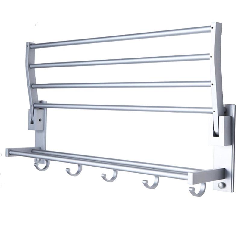 Barra Toallero Ba/ño Toallero Acero Inoxidable Doble Polo Toalla de Ba/ño Estante Toallero Colgante Barra Ninguna Perforaci/ón Todos Sobre Cocina Puerta Armario Toallero Percha Almacenamiento