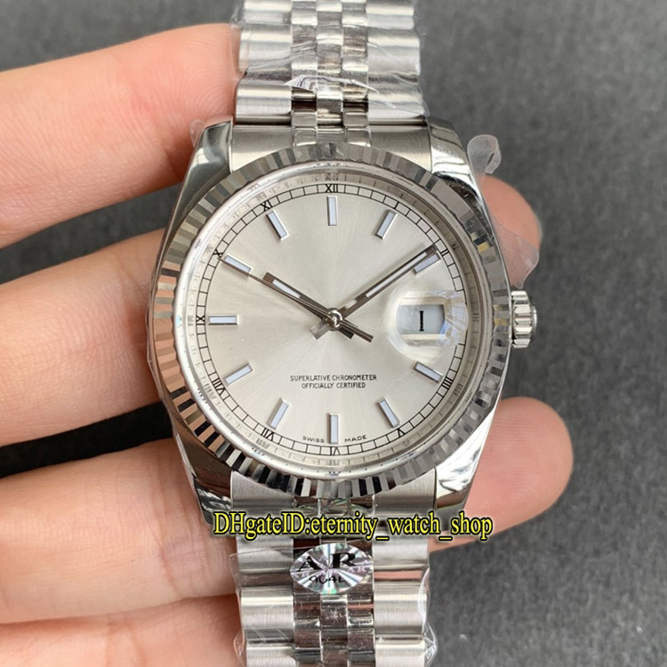 

V3 Upgrade version ARF DateJust 36mm 904L Steel Case 116234 Cal.3135 SH3135 Automatic 126200 Mens Watch Silvery Dial Sapphire Sport Watches, Box