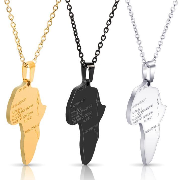 

Map Shape Pendant Fashion Jewelry Accessory Necklace