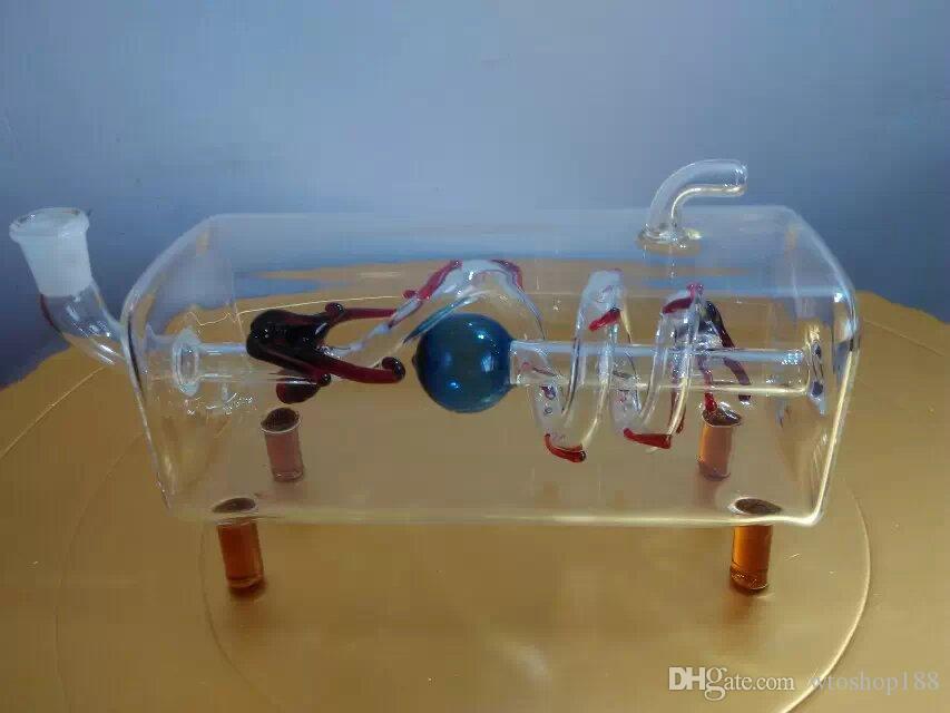 

The new cross tube Panlong hookah Wholesale Glass bongs Oil Burner Glass Water Pipes Oil Rigs Smoking Free