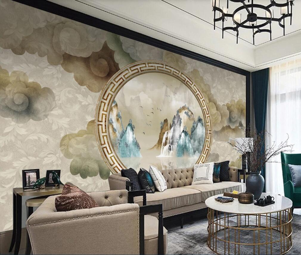 

3d wallpaper custom photo murals Landscape art creative classical flower and bird background wall painting decor wall art pictures, Non-woven fabric