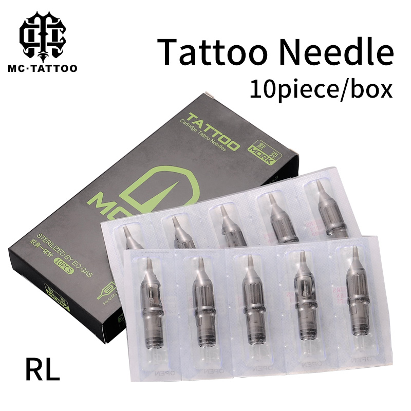

10pcs Disposable Tattoo Cartridge Needles RL Sterile Needle for Rotary Machine Pen For Liner Supplies Free Shipping