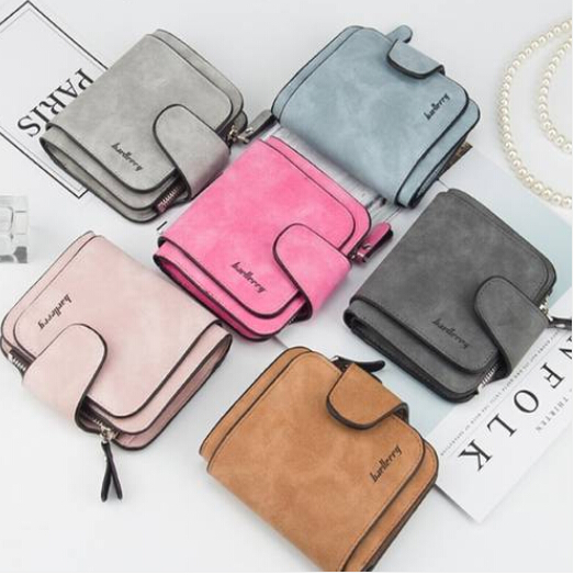 

Wholesales Free shipping 2019 1PC Cute Wallet Women Coin Bag LeatherNew Lady's Wallet Women Scrub Leather Female Wallets Purse, Red
