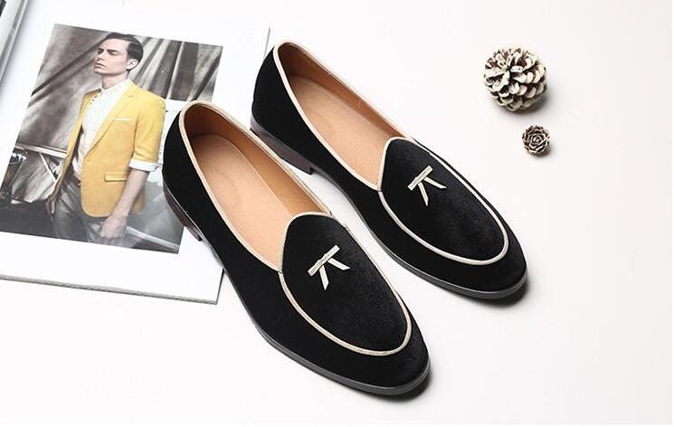 

Slip-On Pointed Toe Men Formal Shoes Casual Dress Flats Office Work Loafers Italian Wedding Shoes Zapatos Hombre dh2a44, Red