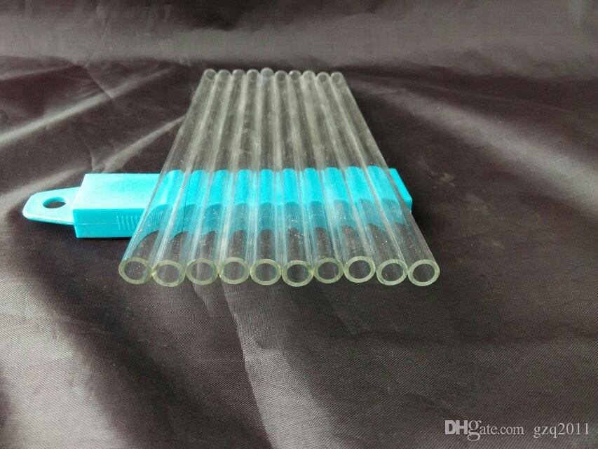 

Transparent glass tube Wholesale Glass bongs Oil Burner Glass Water Pipes Oil Rigs Smoking Free