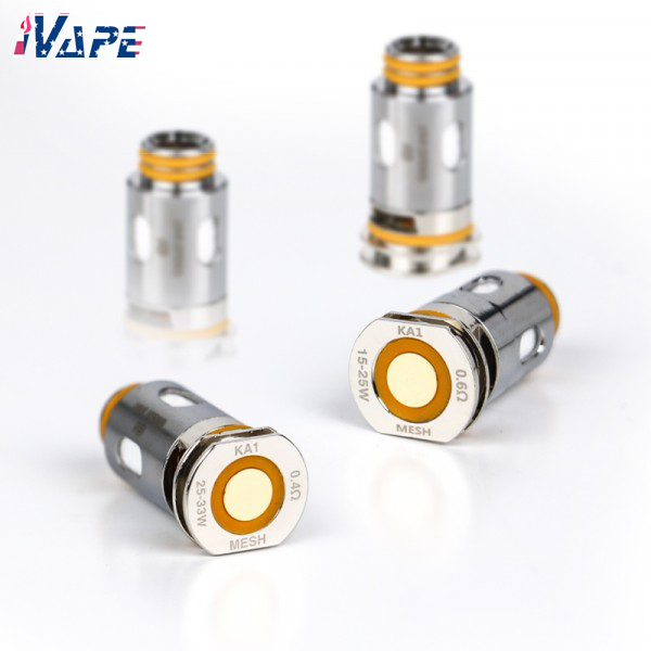 

Geekvape Aegis Boost Replacement Coils Heads KAI 0.4ohm & KAI 0.6ohm coil for Aegis Boost Pod Mod Kit 5Pcs/pack