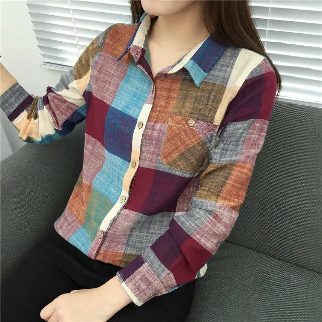 black and white checkered shirt plus size