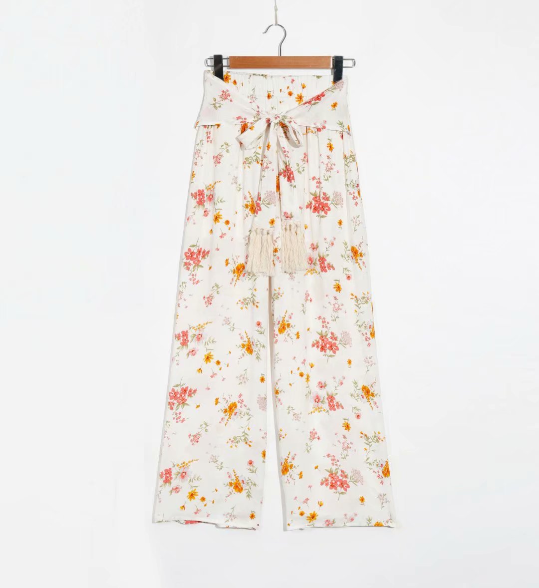 floral beach trousers