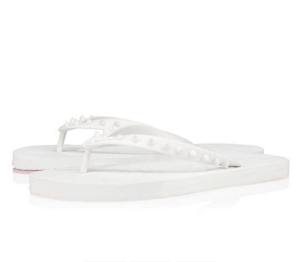 

Summer Men Beach Slip On Slides Red Bottom Flip Flat Sandals Slippers Studs Sandals Fun Flats Flip Flops Sandalias 38-46